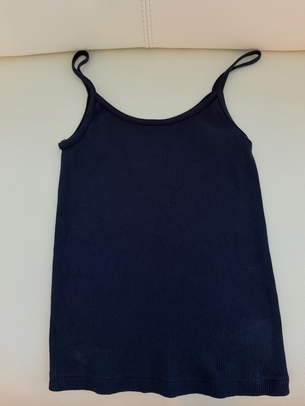 Brandy Melville Navy Ribbed Tank Top